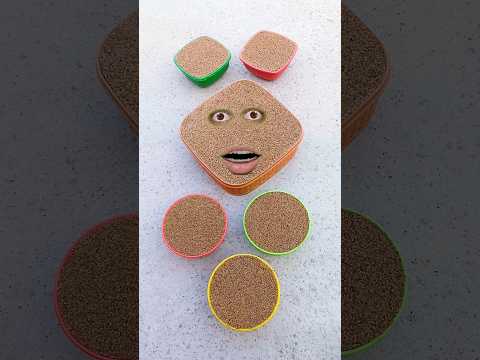 WOW So Relaxing Sand Cake फोड़ने में मजा आया 🍰 ASMR FunVideo Cool Sand Multiple process #shortsfeed