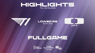 FULL HIGHLIGHTS T1 vs DK | LOWER ROUND 2 | 2025 LCK PLAYOFFS
