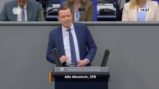 Rede vom Bundestagsabgeordneten Adis Ahmetović zum Haushalt des Auswärtigen Ausschusses
