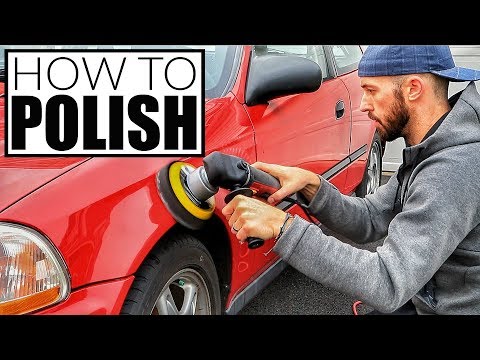 How To Polish A Car w/ Harbor Freight DA Polisher - Car Detailing and Paint Correction!