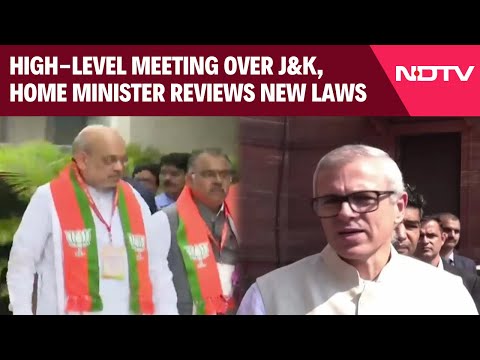 Omar Abdullah Amit Shah Meet | High-Level Meeting Over J&k, Home Minister Reviews New Laws