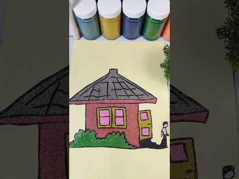 MEWARNAI  GAMBAR DENGAN PASIR WARNA SAMBIL BERCERITA HOROR
