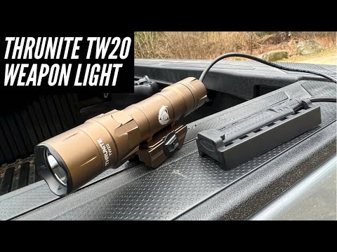 Thrunite TW20: Black Scout Survival Weapon Light | Over 2,500 Lumens