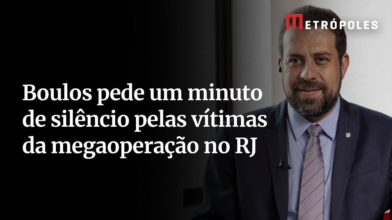 Em posse, Boulos cita megaoperação no Rio e pede 1 minuto de silêncio