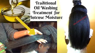 Use this Traditional Oil Washing Treatment / Oil Rinse if Ur hair is Extremely dry, Moisture Granted