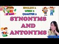 Antonyms and Synonyms Vocabulary Test