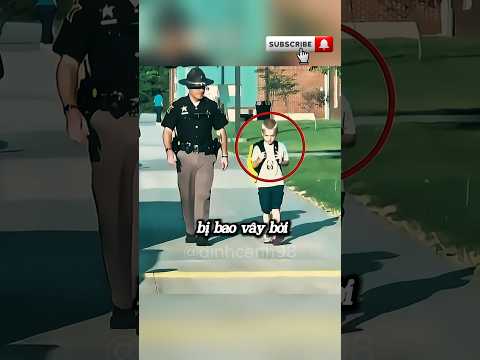 Cảnh sát bao vây cậu bé vì điều này...#shorts