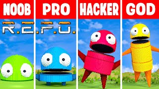 REPO BUILD CHALLENGE in MINECRAFT - NOOB vs PRO vs HACKER vs GOD