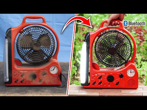 Restoration and Upgrade Bluetooth Speaker for Multifunction Fan from Scrap Store