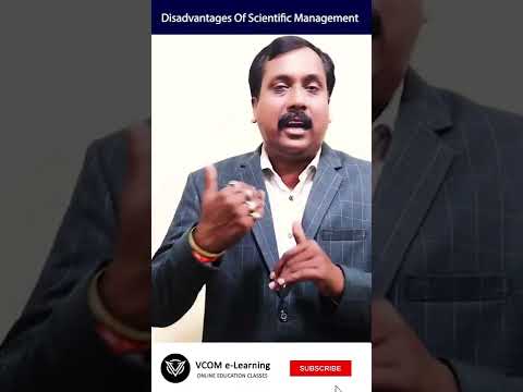 disadvantage Of Scientific Management – #Shortvideo- #businessorganization – #BishalSingh – Video@20