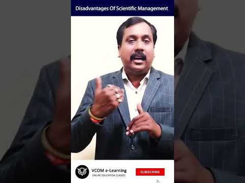 disadvantage Of Scientific Management - #Shortvideo- #businessorganization - #BishalSingh - Video@20