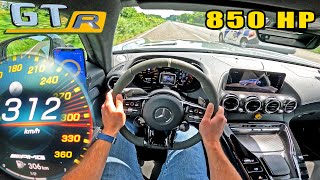 850HP Mercedes AMG GTR SIMON Motorsport | 312KM/H POV on AUTOBAHN