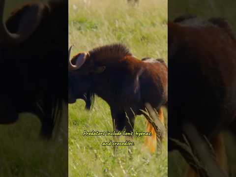 Wildebeest #animals #shorts #wildlife #pets #forest #nature #youtubeshorts #reels #facts #africa