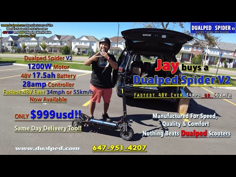 Jay In Milton Buys A Dualped Spider V2 Fastest 48V Anywhere!