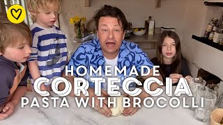 Family Favourite Pasta! Corteccia Pasta with Hot Smashed Broccoli By Jamie Oliver