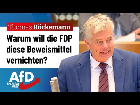 Warum will die FDP diese Beweismittel vernichten? – Thomas Röckemann (AfD)