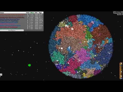 AI Only Timelapse: Micro Galaxy 4k | 4000 Stars 2 Million Years Simulation