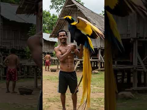 Javan-Hawk Eagle and Bird of Paradise   #ai #aivideo #elangjawa #viral #fyp #shorts #bird #eagle