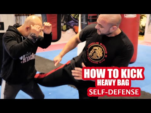 How to kick heavy bag | Self Defence
