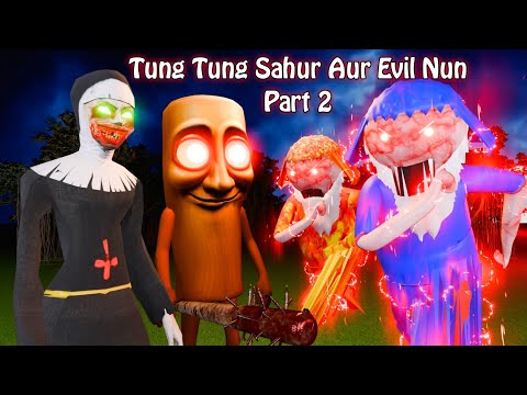 Gulli Bulli Tung Tung Tung Sahur Aur Evil Nun Part 2 | Gulli Bulli Cartoon | Make Joke Scary