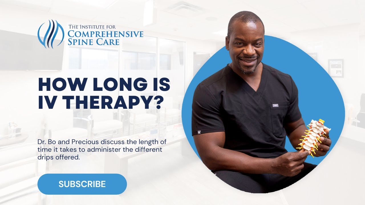 IV therapy discussion and administration time.