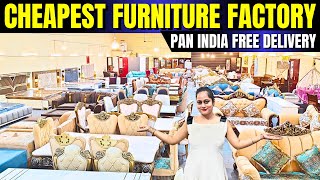 Cheapest Furniture Market in Delhi Sofa sets Bed Dining table Almirah With Free Delivery #furniture