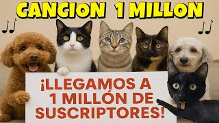 ¡LLEGAMOS AL MILLÓN! 🎉 CANCIÓN ESPECIAL con gatos y perros cantando JUNTOS 🎶 | Luna y Estrella