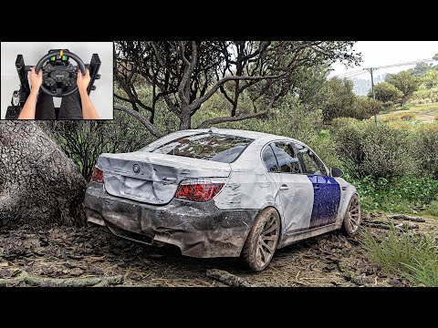 Rebuilding BMW M5 E60 | Forza Horizon 5 | Steering Wheel Gameplay