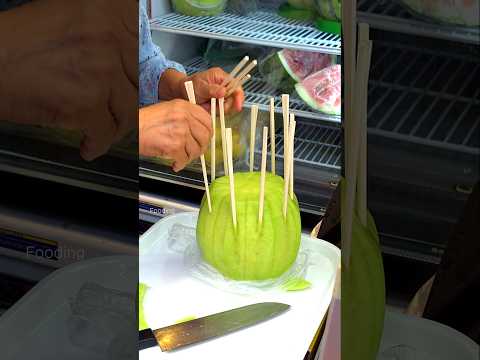 달인의 신박한 멜론 자르기 - Satisfying!!! Master's Amazing Melon Cutting Skill