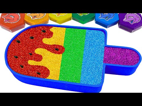 ASMR Slime Video | How To Make Rainbow Watermelon Ice Cream Bathtub With Glitter Slime | By Yo Yo