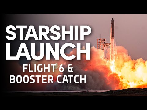 🚀 SpaceX Launches Starship Flight 6 (Booster Catch Aborted)