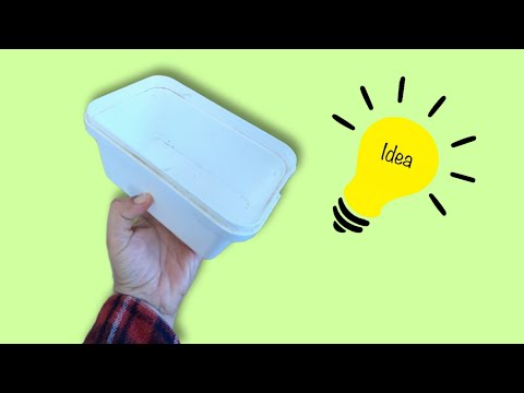 AMAZING IDEA TO RECYCLE PLASTIC CONTAINER / ZAHA DIY