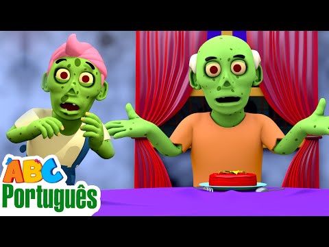 Cadê minha comida? Família zumbi em jantar na Espanha | Família Zumbi 🎃 | Aqui Bebês Cantam