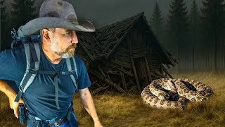 I Almost SLEPT on a Rattlesnake - Solo Camp at Forgotten Cabin!