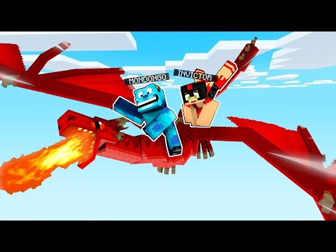 Paso MINECRAFT pero DOMAMOS NUESTROS PROPIOS DRAGONES 🐉🐉😱😱