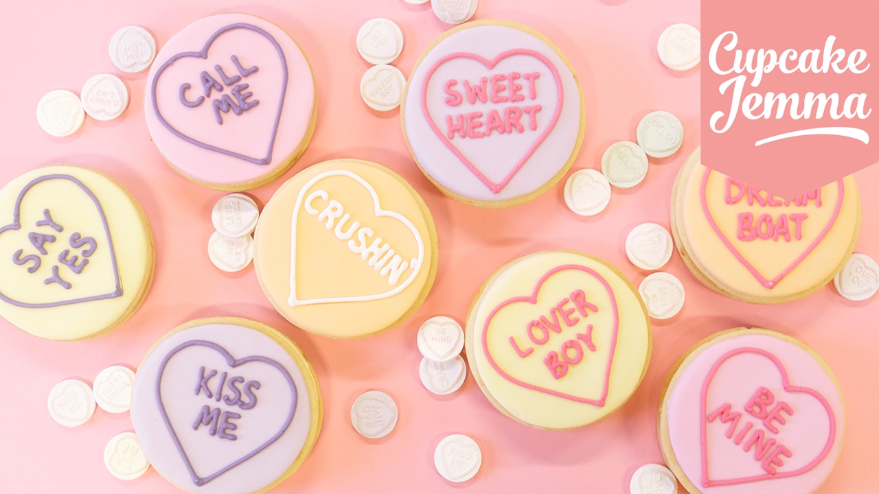 Lemon Ganache Love Heart Valentine's Cookies