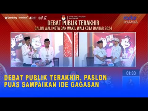 DEBAT PUBLIK TERAKHIR, PASLON PUAS SAMPAIKAN IDE GAGASAN