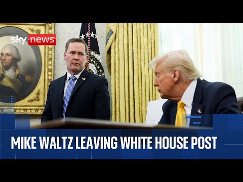 Waltz to leave role as Trump's national security adviser - reports | Sky News coverage