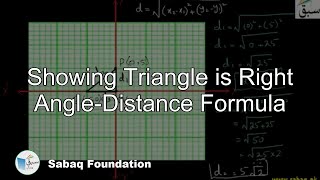 Showing  Triangle is Right Angle-Distance Formula