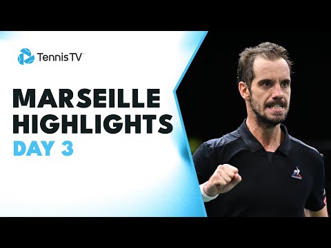 Gasquet Plays Wawrinka; Bublik, Cressy & More In Action | Marseille Highlights Day 3