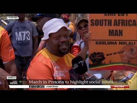 SANCO | March in Pretoria to highlight social issues