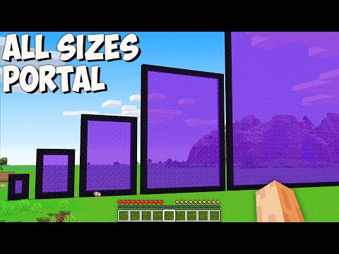 I found ALL SIZES SECRET NETHER PORTAL in Minecraft! This is THE BIGGEST vs SMALLEST PORTALS!