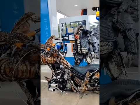 Wow, So cool!๐๐ Armored Warrior motorcycle.#motorcycle #diy #art #inspiration #fyp