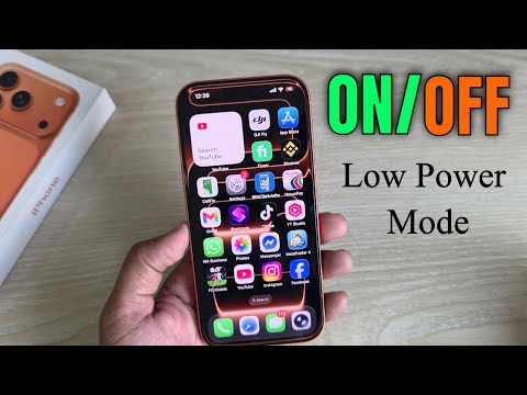 iPhone 17 Pro/Pro Max: enable or disable low power mode iPhone