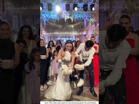 In Russian weddings, the husband and wife and the gastr have to break the pot।#shortvideo