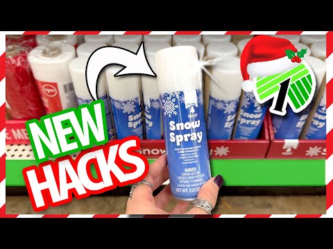 ❄️Grab $1 SPRAY SNOW from Dollar Tree! ✨BRILLIANT Christmas DIYs & HACKS 2024