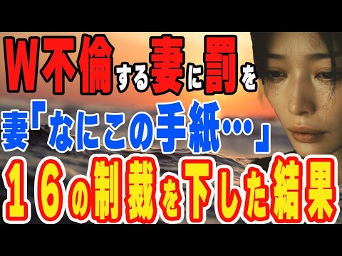 【修羅場】W不倫発覚で帰宅すると家が空っぽになっていた…妻｢…なに、この手紙…｣その内容に妻は恐怖に震えることに…【スカッと】