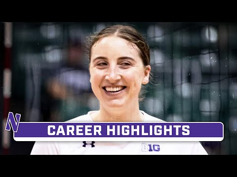 Career Highlights: Northwestern MB Ellie Husemann | Northwestern Volleyball