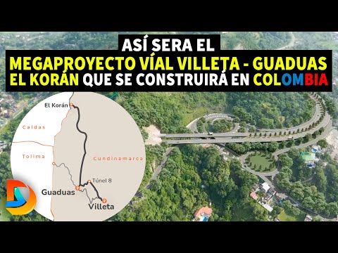 Así Sera el Megaproyecto Víal Villeta - Guaduas de Quinta Generación que se Construirá en Colombia