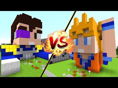 CASA VEGETA VS CASA GOKU - MINECRAFT DRAGON BALL